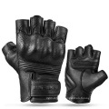 driving weight lifting half finger leather goatskin gloves